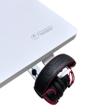 DRAGON שולחן גיימינג תאורת RGB אורך 160 ס"מ דגם TG צבע לבן משלוח חינם