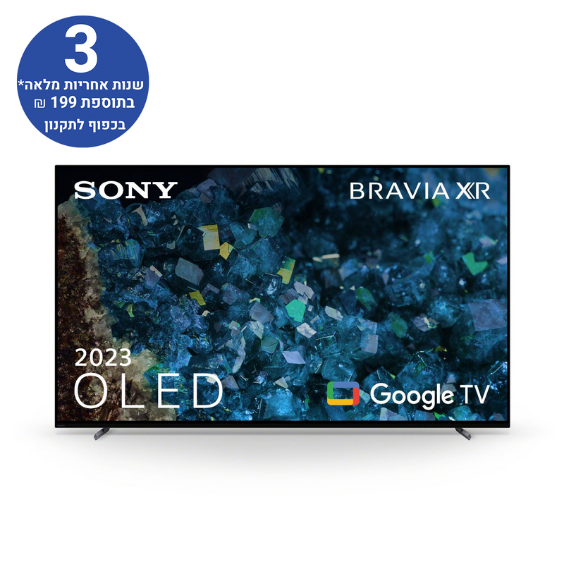 טלוויזיה 65 אינץ' A80L  | BRAVIA XR | OLED | 4K Ultra HD | HDR | Google TV