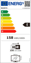 טלוויזיה SONY | BRAVIA 3II TRUE RGB| מעבד XR ‏| LCD | ‏4K Ultra HD | HDR
