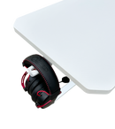 DRAGON שולחן גיימינג פינתי שמאל תאורת RGB אורך 160*100 ס"מ צבע לבן משלוח חינם