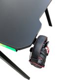 DRAGON שולחן גיימינג תאורת RGB אורך 120 ס"מ דגם TR צבע שחור משלוח חינם