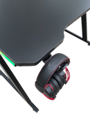 DRAGON שולחן גיימינג תאורת RGB אורך 120 ס"מ דגם TZ צבע שחור משלוח חינם