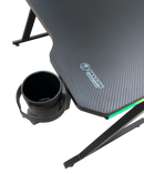 DRAGON שולחן גיימינג תאורת RGB אורך 120 ס"מ דגם TZ צבע שחור משלוח חינם