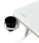 DRAGON שולחן גיימינג פינתי ימין תאורת RGB אורך 160*100 ס"מ צבע לבן משלוח חינם