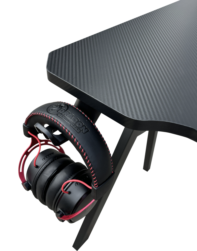 DRAGON שולחן גיימינג תאורת RGB אורך 120 ס"מ דגם TR צבע שחור משלוח חינם