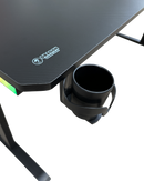 DRAGON שולחן גיימינג פינתי ימין תאורת RGB אורך 160*100 ס"מ צבע שחור משלוח חינם