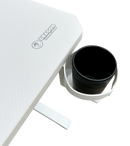 DRAGON שולחן גיימינג פינתי שמאל תאורת RGB אורך 160*100 ס"מ צבע לבן משלוח חינם