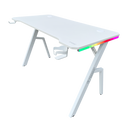 DRAGON שולחן גיימינג תאורת RGB אורך 120 ס"מ דגם TR צבע לבן משלוח חינם