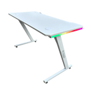 DRAGON שולחן גיימינג תאורת RGB אורך 120 ס"מ דגם TZ צבע לבן משלוח חינם