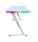 DRAGON שולחן גיימינג תאורת RGB אורך 120 ס"מ דגם TZ צבע לבן משלוח חינם