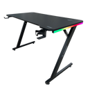 DRAGON שולחן גיימינג תאורת RGB אורך 120 ס"מ דגם TZ צבע שחור משלוח חינם