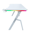 DRAGON שולחן גיימינג תאורת RGB אורך 120 ס"מ דגם TR צבע לבן משלוח חינם