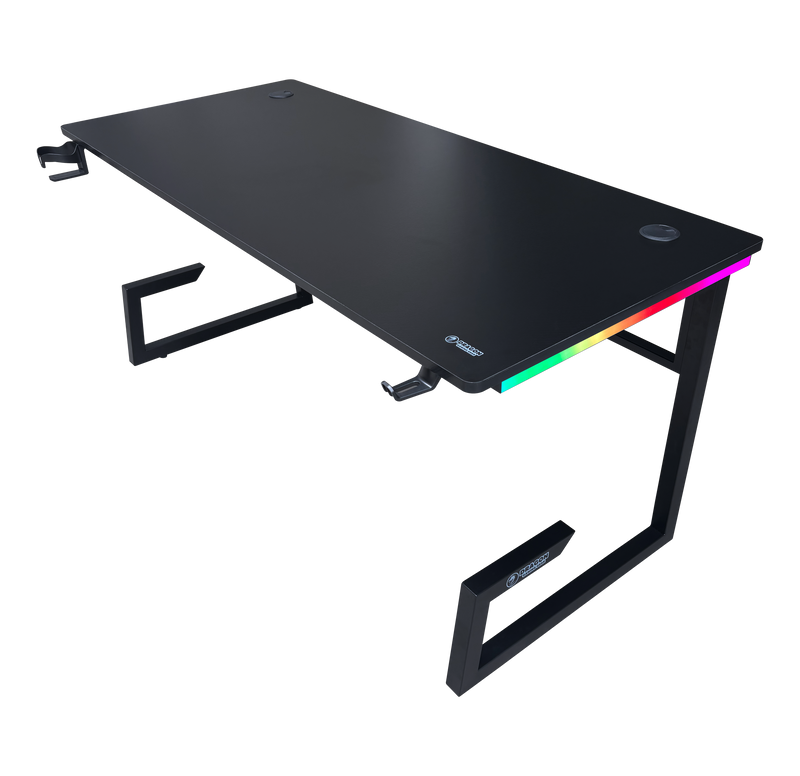 DRAGON שולחן גיימינג תאורת RGB אורך 160 ס"מ דגם TG צבע שחור משלוח חינם