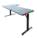DRAGON שולחן גיימינג פינתי ימין תאורת RGB אורך 160*100 ס"מ צבע שחור משלוח חינם
