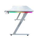 DRAGON שולחן גיימינג תאורת RGB אורך 120 ס"מ דגם TZ צבע לבן משלוח חינם