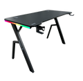 DRAGON שולחן גיימינג תאורת RGB אורך 120 ס"מ דגם TR צבע שחור משלוח חינם