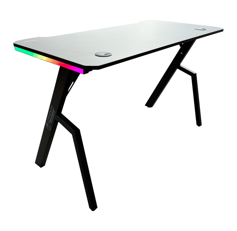 DRAGON שולחן גיימינג תאורת RGB אורך 120 ס"מ דגם TR צבע שחור משלוח חינם