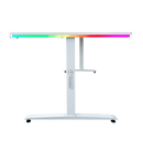 DRAGON שולחן גיימינג פינתי ימין תאורת RGB אורך 160*100 ס"מ צבע לבן משלוח חינם