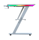 DRAGON שולחן גיימינג תאורת RGB אורך 120 ס"מ דגם TZ צבע לבן משלוח חינם