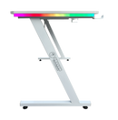 DRAGON שולחן גיימינג תאורת RGB אורך 120 ס"מ דגם TZ צבע לבן משלוח חינם