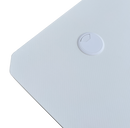 DRAGON שולחן גיימינג פינתי ימין תאורת RGB אורך 160*100 ס"מ צבע לבן משלוח חינם