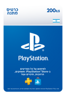 שובר דיגיטלי בשווי ₪200 לשימוש בחנות ה PlayStation Store