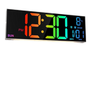 שעון קיר דיגיטלי + שלט - תאורת GPDRA-DCRGB -RGB