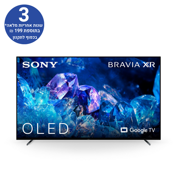 טלוויזיה 77 אינץ A80K | ‏BRAVIA XR | ‏OLED‏ | 4K Ultra HD |‏ HDR‎ | Smart TV