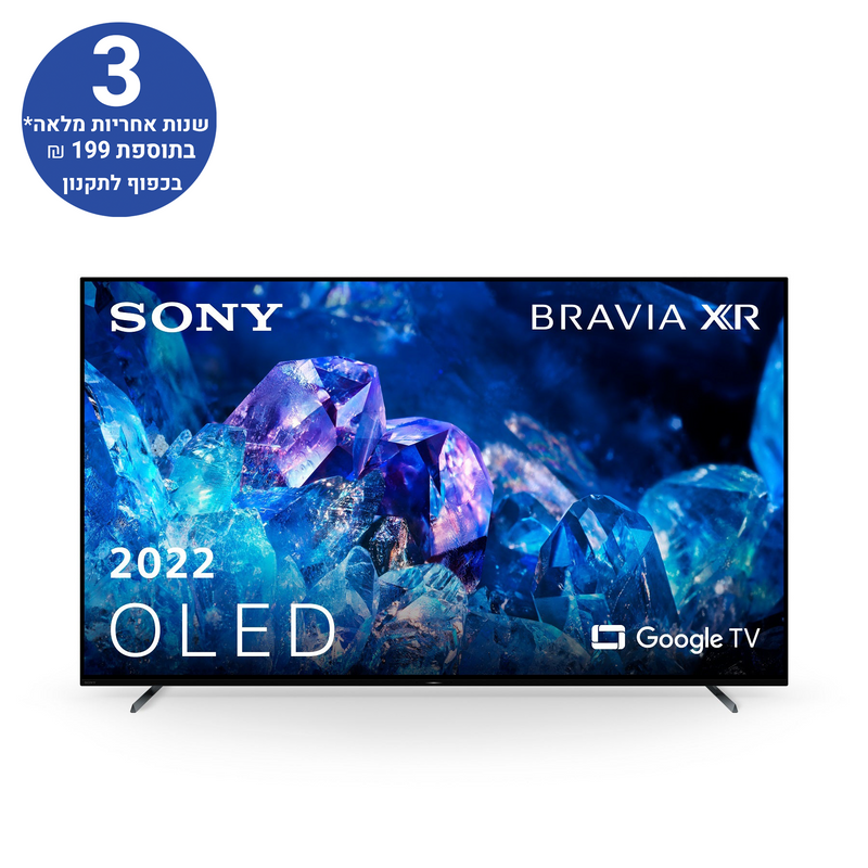 טלוויזיה 77 אינץ A80K | ‏BRAVIA XR | ‏OLED‏ | 4K Ultra HD |‏ HDR‎ | Smart TV