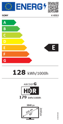 טלוויזיה SONY  | BRAVIA 3 | מעבד X1 HDR| ‏4K Ultra HD | HDR | Google TV