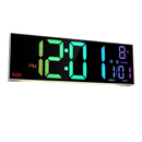 שעון קיר דיגיטלי + שלט - תאורת GPDRA-DCRGB -RGB