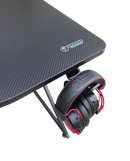 DRAGON שולחן גיימינג תאורת RGB אורך 150 ס"מ דגם K צבע שחור משלוח חינם