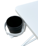 DRAGON שולחן גיימינג תאורת RGB אורך 150 ס"מ דגם K צבע לבן משלוח חינם