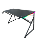 DRAGON שולחן גיימינג תאורת RGB אורך 150 ס"מ דגם K צבע שחור משלוח חינם