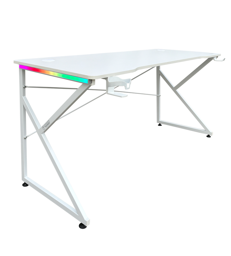 DRAGON שולחן גיימינג תאורת RGB אורך 150 ס"מ דגם K משלוח חינם