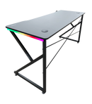 DRAGON שולחן גיימינג תאורת RGB אורך 150 ס"מ דגם K צבע שחור משלוח חינם