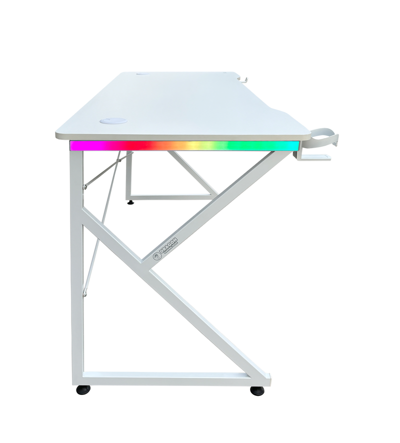 DRAGON שולחן גיימינג תאורת RGB אורך 150 ס"מ דגם K משלוח חינם
