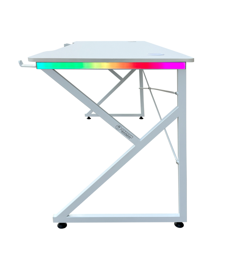 DRAGON שולחן גיימינג תאורת RGB אורך 150 ס"מ דגם K משלוח חינם