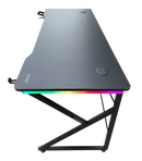 DRAGON שולחן גיימינג תאורת RGB אורך 150 ס"מ דגם K צבע שחור משלוח חינם