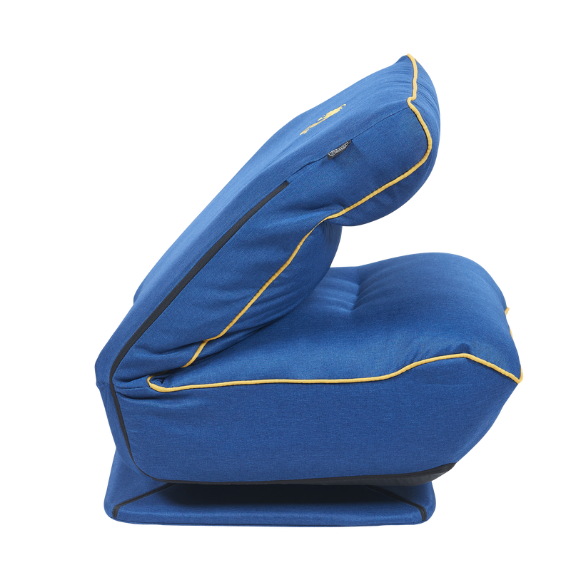ספת רצפה מתכוננת- DRAGON GAMING SOFA  בד כחול צהוב מכבי ת"א