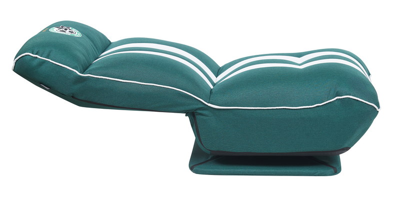 ספת רצפה מתכוננת- DRAGON GAMING SOFA  בד ירוק לבן מכבי חיפה