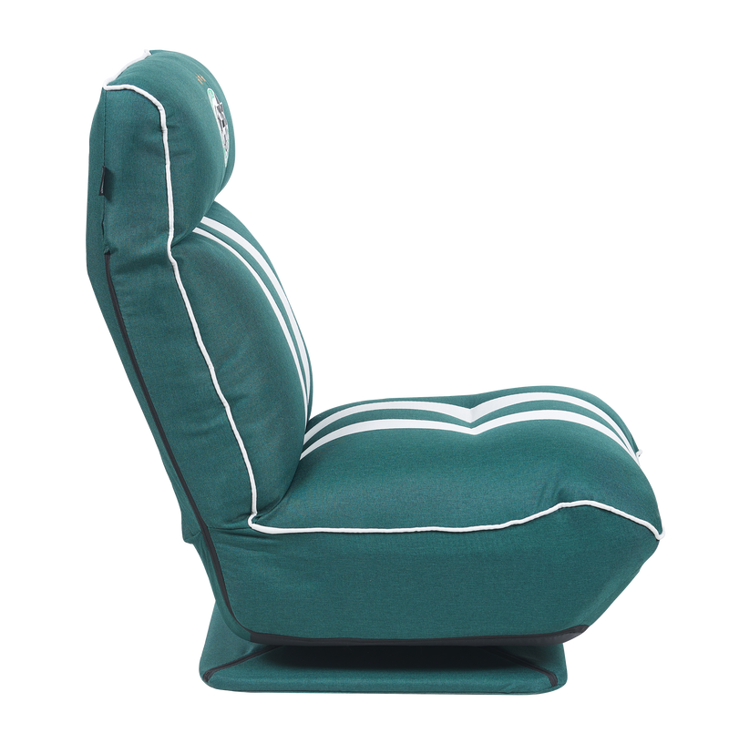 ספת רצפה מתכוננת- DRAGON GAMING SOFA  בד ירוק לבן מכבי חיפה