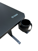 DRAGON שולחן גיימינג פינתי שמאל תאורת RGB אורך 160*100 ס"מ צבע שחור משלוח חינם