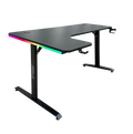 DRAGON שולחן גיימינג פינתי שמאל תאורת RGB אורך 160*100 ס"מ משלוח חינם