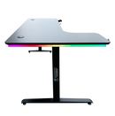 DRAGON שולחן גיימינג פינתי שמאל תאורת RGB אורך 160*100 ס"מ צבע שחור משלוח חינם