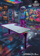 DRAGON שולחן גיימינג פינתי ימין תאורת RGB אורך 160*100 ס"מ צבע שחור משלוח חינם