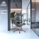 כיסא משרד ארגונומי SMART TECH AIR PRO 1 - צבע אפור -משלוח חינם