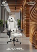 כיסא עבודה וגיימינג יוקרתי מבד דגם ALPINE צבע בז'- במחיר מיוחד