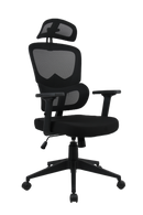 כיסא משרד ארגונומי שחור SMART TECH R50 משלוח חינם