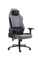 כיסא עבודה וגיימינג יוקרתי מבד דגם ALPINE צבע אפור ושחור - במחיר מיוחד